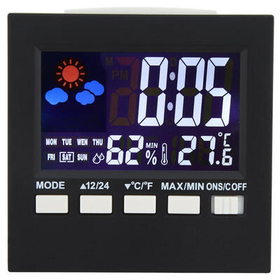 

Greensen Multi-purpose Sound Control Backlight Digital Alarm Clock Thermometer Hygrometer