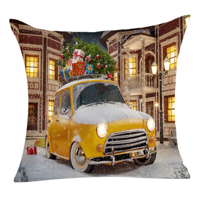 

Siaonvr Christmas Pillow Cover Decor Pillow Case Sofa Waist Throw Cushion Cover