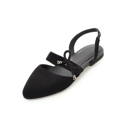 

Comfortable Sweet Bow Shaped Pointed Flat Sandals