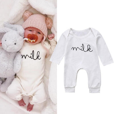 

Cute Baby Kid Newborn Boy Girl Top Romper Jumpsuit Bodysuit Cotton Clothes Outfits
