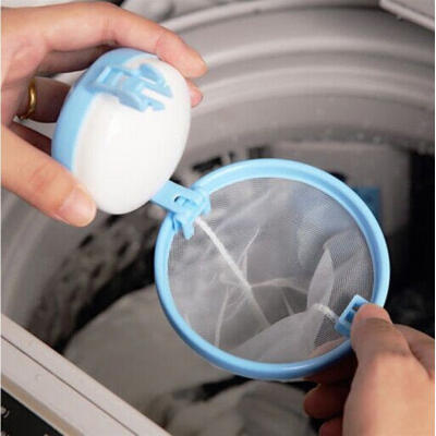 

WASHING MACHINE HAIR REMOVAL LAUNDRY BALL FLOATING FILTER MESH BAG CLASSY C