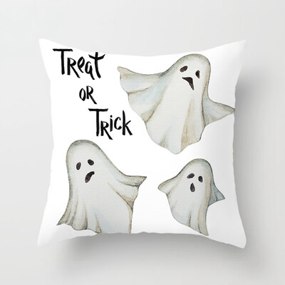 

New Halloween Pumpkin Pillow Case Waist Throw Cushion Cover Sofa Holiday Decoration Home Sofa Decor 17 Styles
