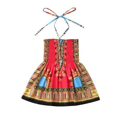 

Toddler Baby Girl Kid African Style Bohemia Dress Summer Sundress Skirt