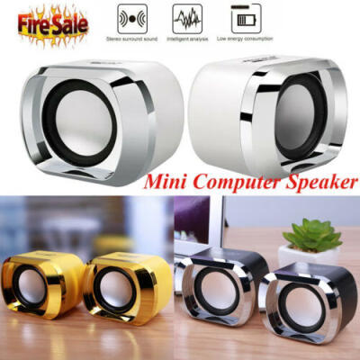 

Mini Computer Speakers USB AUX Jack 35mm PC Desktop Laptop Stereo Wired Sound