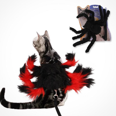 

Dog Leash with Spider Pet Dog Halloween Costume Pet Cosplay Clothes Decoration Halloween Dress Up Props for Dogs Puppy