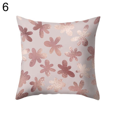 

Pink Geometric Pattern Throw Pillow Case Cushion Cover Sofa Bedding Articles