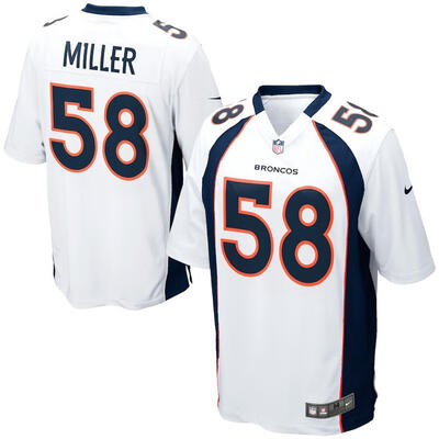 

Mens Football Jersey Denver Broncos Von Miller White Game Jersey