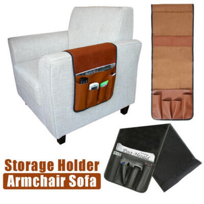 

7Pocket Sofa Couch TV Remote Control Holder Arm Rest Organizer Pouch Storage Bag