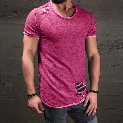 

SUNSIOM Mens Summer Solid Color T Shirt Tops Casual Loose Crew Neck Short Sleeve Tee