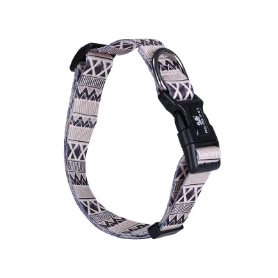 

Comfortable Dog Collar Pet Premium Printed Collar with Seatbelt-buckle Leash Ring For Small Big Pet Dogs Collars