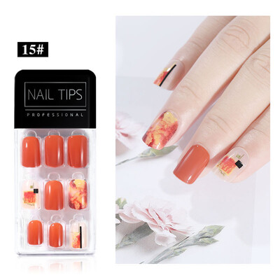

Gobestart Finished Nail Patches 30Pcs Boxed Removable Repeated Use Of fake Nail Patches