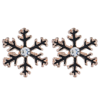 

Fashion Alloy Earring Stud Earrings Cute Snowflake Earrings For Women Jewelry Christmas Gift