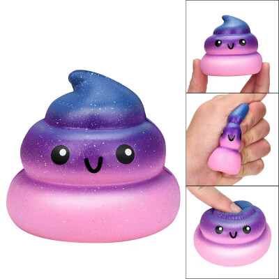 

Siaonvr Exquisite Fun Galaxy Poo Scented Squishy Charm Slow Rising Stress Reliever Toy