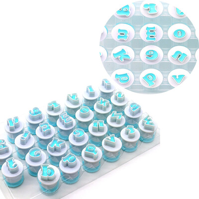 

Number Letters Cake Mould Fondant Craft Cookies Plunger Decorating Tools