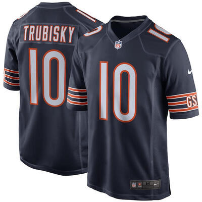 

Youth Football Jersey Chicago Bears Mitchell Trubisky Navy Game Jersey
