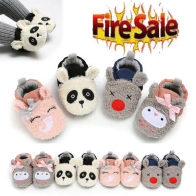 

Baby Girls Boys Cute Animal Soft Sole Toddler Non-Slip Crib Shoes Infant 0-18M