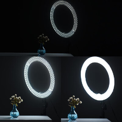 

18 Inches Two Color Temperature Ring Light 55W 85V-265V Full Voltage 480 Pieces LED Anchor Live Light 3200K to 5500K Dimmable Ring