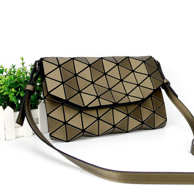 

Fashion Folded diamond female shoulder messenger bag PU brushed matte matte bag