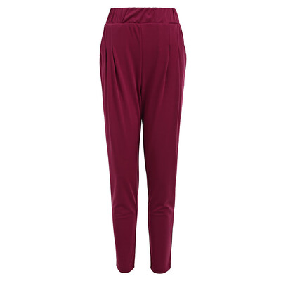 

Elastic Waist Ankle Length Plus Size Pencil Pants