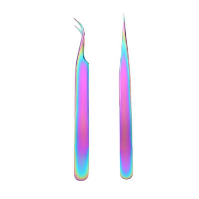 

Rainbow Tweezers Nail Sticker Rhinestone Picker Nail Art Eyelash Tools