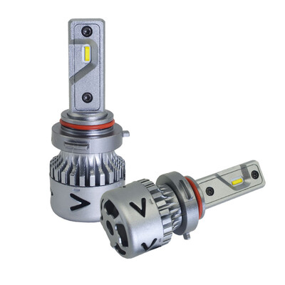

2Pcspair V11 9006 Car Headlight Bulbs 6000K 2 Sides Automobiles Car Lights Auto Front Fog Bulb