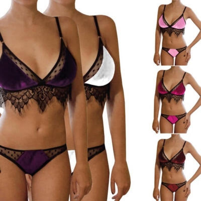 

Women Lace Sexy-Lingerie Nightwear Underwear G-string Babydoll Sleepwear Bra Set