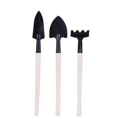 

Mini Spade Shovel Harrow Set Potted Plants Maintenance Suit Garden Tools With Wooden Handle
