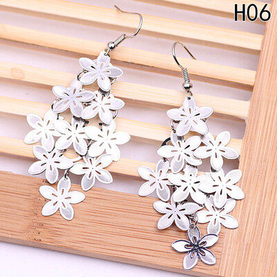 

Violet Blue color Jewelry Drop Flower Earrings for Women Dragonfly Owl Jewelry gifts New Fashion