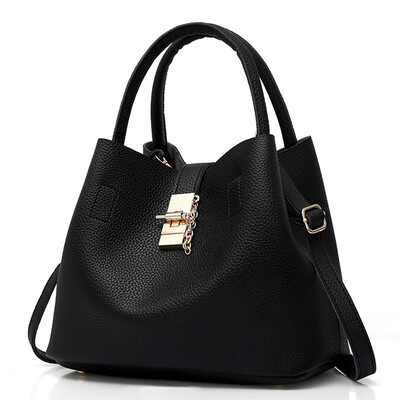 

Tailored 2Pcs Womens Fashion Leather Shoulder Bags Buns Mother Bag with Handbag BK