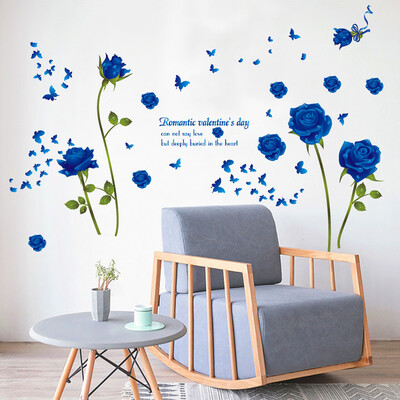 

〖Follure〗Fashion Rose Flower Removable PVC Wall Sticker Home Decor Room Decal