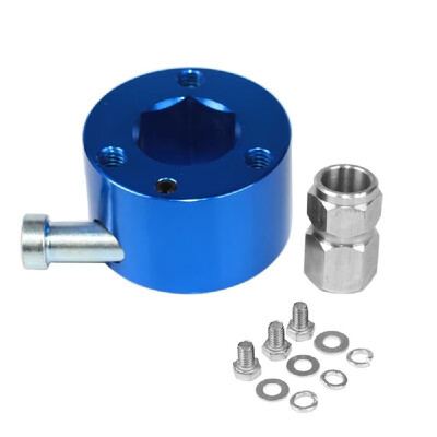 

34in Shaft Size 360 Degree Universal Aluminum Steering Wheel Quick Release Disconnect Hub with Push Button for Car