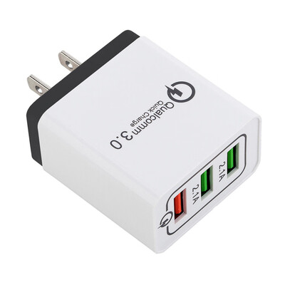 

QC30 3-port USB Fast Wall Charger Power Adapter for Xiaomi Huawei iphone