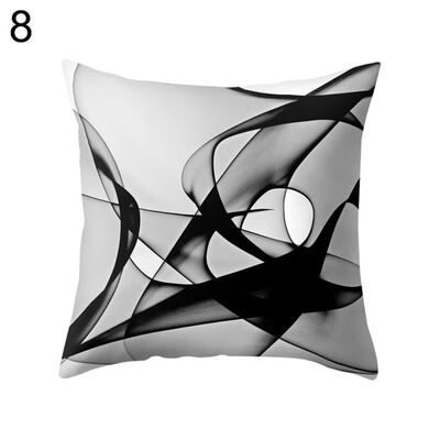 

Tulle Voile Shade Throw Pillow Case Cushion Cover Sofa Bed Car Cafe Office Decor