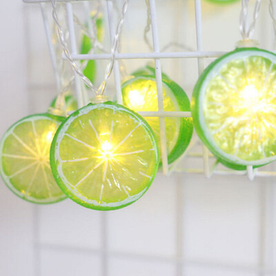 

〖Follure〗Lemon Slice Decorative Light String Star Net Red Light Ins Style Room Decoration