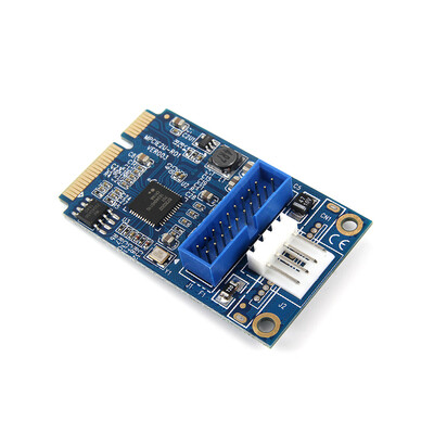 

MINI PCI-E to USB30 Adapter Card Mini PCIE to 20Pin19Pin Expansion Card