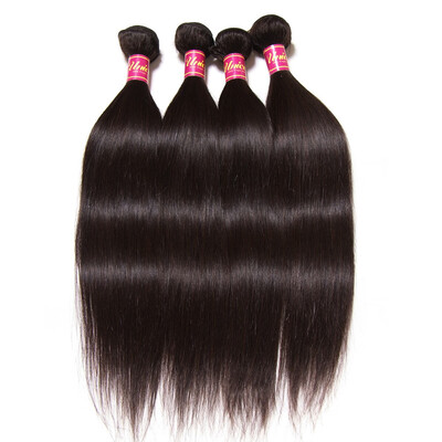 

UNice 8A Peruvian Straight Human Hair 100 Raw Virgin Hair 4 Bundles