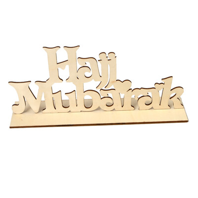 

Gobestart Wooden Eid Wooden Sign Word Plaque Wall Art Craft DIY Alphabet Home Decor Craft