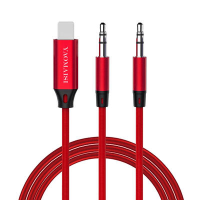 

35mm Male Aux Audio Cable for iPhone 78 to Car Stereo Speaker Headphone