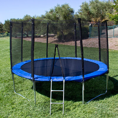 

Ktaxon 12ft Round Trampoline with Safety Enclosure Net&Bounce Jump Spring Pad Ladder Combo for Children Young One