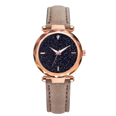 

Womens Alloy Quartz Watch Fashion Star Watch Trend PU Watch Hot Sale