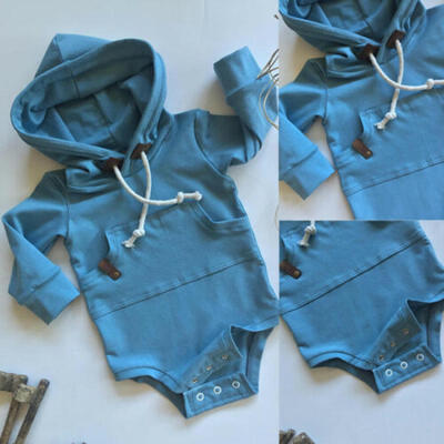 

Baby Boys Hooded Tops T-shirt Romper Sweatshirt Hoodie Sweater Outwear Outfits