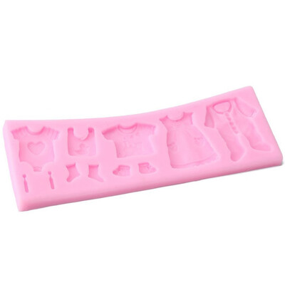 

Mold For Chocolate Silicone Mold Fondant Baking Tools Kitchen Cake Decorating 3d Baby Clothes Shower Diy Hot Selling Pop