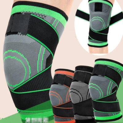 

Fit Running Jog Sport 3D Weaving Knee Brace Pad Support Protects Compress