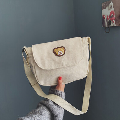 

Tailored Women Literary Canvas Bag Shoulder Bag Simple Wild Handbag Messenger Bag