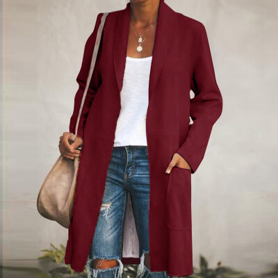 

Tailored Women Casual Long Sleeve Ladies Outwear Overcoat Sweater Coats Cardigan Tops