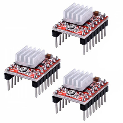 

A4988 Stepper Motor Driver Module Heat Sink for 3d Printer Reprap 3 Pcs