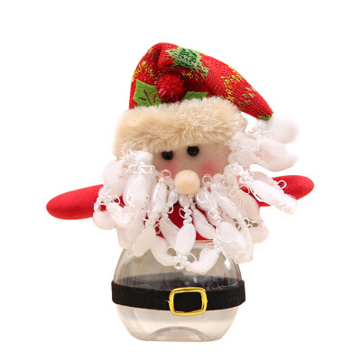 

Gobestart Santa Claus Snowman Elk Christmas Candy Packaging Christmas Candy Jar Decoration