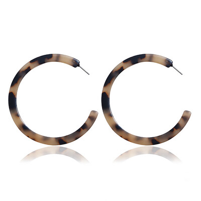 

Acrylic Resin Drop Hoops Earrings for Women C type Stud Earrings Hawksbill Pattern Simple Fashion Popular Retro Accessories
