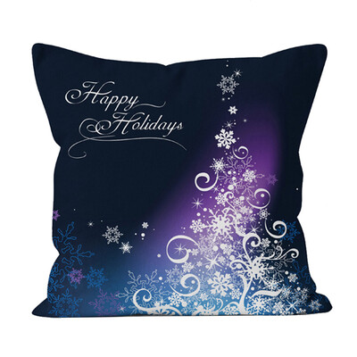 

Tailored Christmas Linen Square Throw Flax Pillow Case Decorative Cushion Pillow Cover A