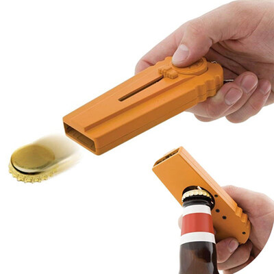 

Creative Tool Flying Cap Launcher Bottle Beer Opener with Keyring Key Chain